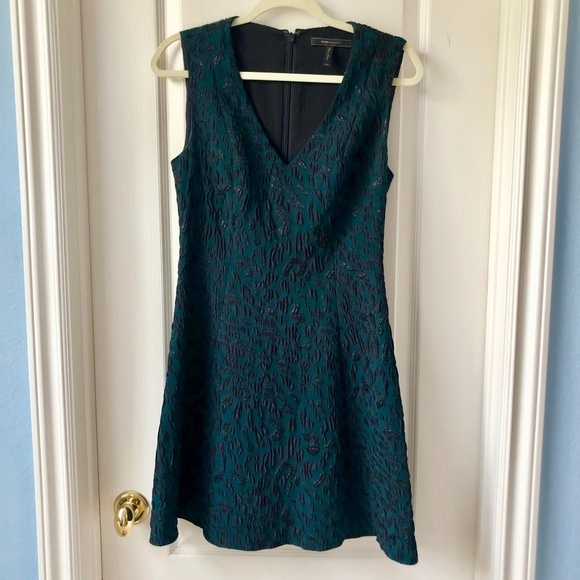 BCBG Forest Green A-line Dress - Picture 1 of 4